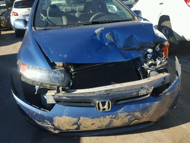 2HGFG12866H567348 - 2006 HONDA CIVIC EX BLUE photo 9