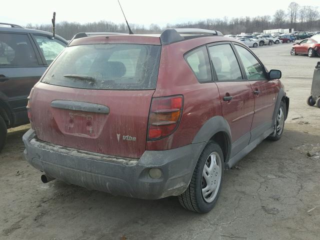 5Y2SL65806Z424316 - 2006 PONTIAC VIBE BURGUNDY photo 4