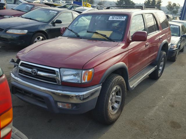 JT3HN86R1Y0288250 - 2000 TOYOTA 4RUNNER SR RED photo 2