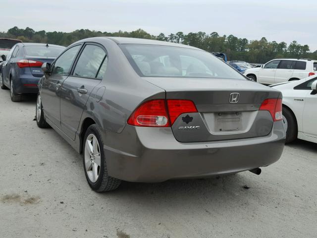 1HGFA16886L052625 - 2006 HONDA CIVIC EX BROWN photo 3