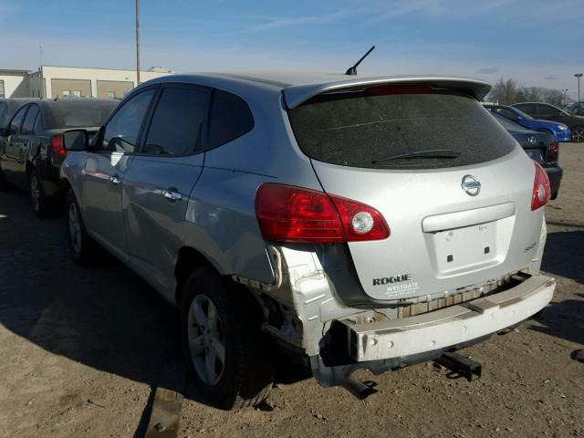 JN8AS5MT3AW504562 - 2010 NISSAN ROGUE S SILVER photo 3