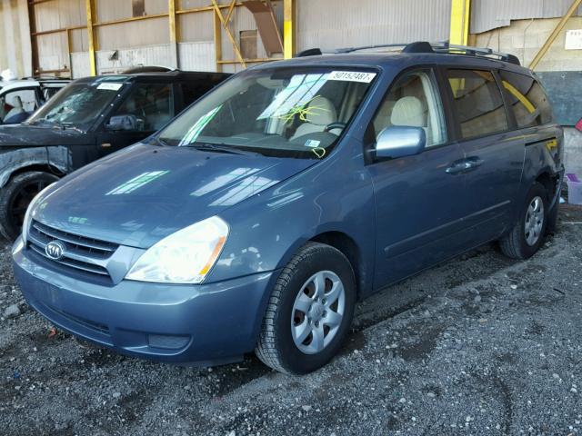 KNDMB233766078374 - 2006 KIA SEDONA EX GRAY photo 2