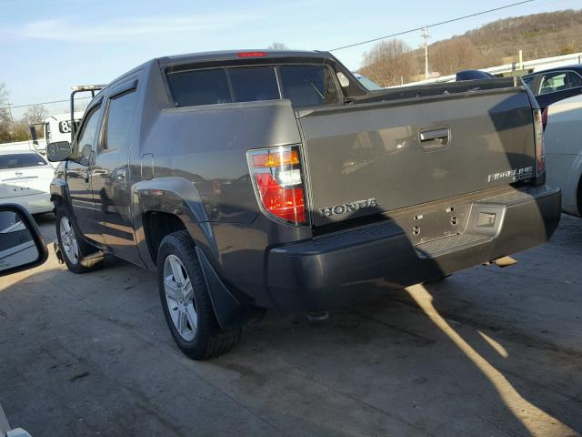 2HJYK16437H510213 - 2007 HONDA RIDGELINE GRAY photo 3