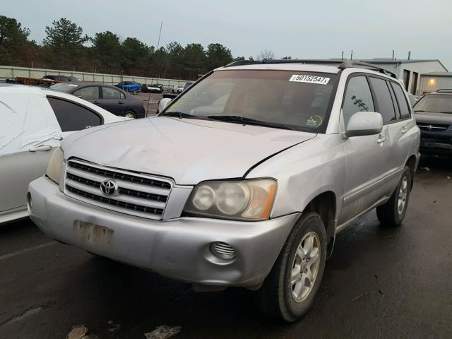 JTEHF21A920079414 - 2002 TOYOTA HIGHLANDER SILVER photo 2