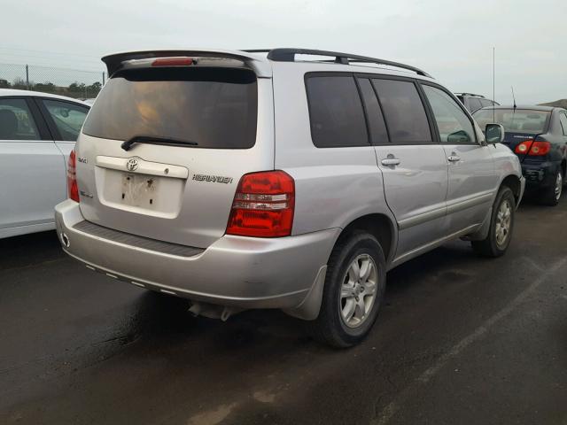 JTEHF21A920079414 - 2002 TOYOTA HIGHLANDER SILVER photo 4