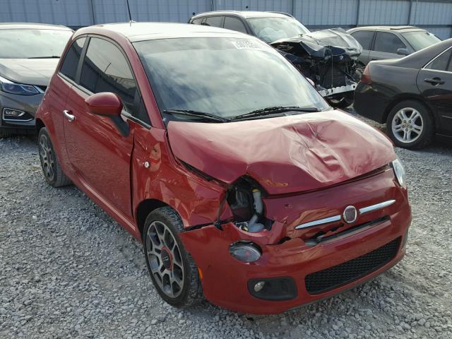 3C3CFFBR5CT316273 - 2012 FIAT 500 SPORT RED photo 1