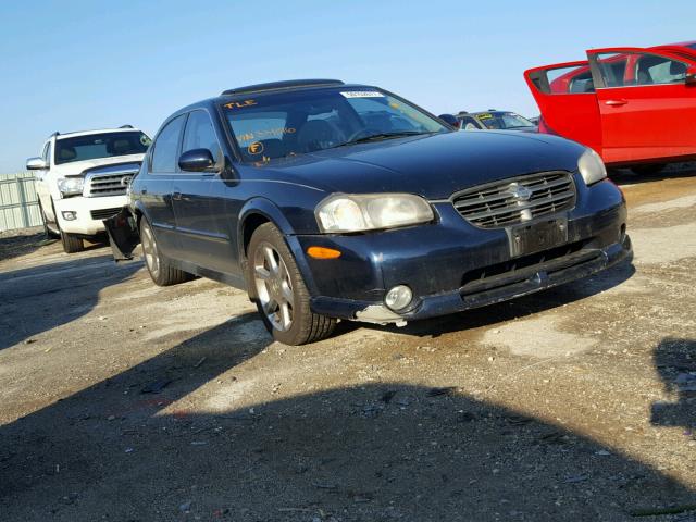 JN1CA31A81T314016 - 2001 NISSAN MAXIMA GXE BLUE photo 1