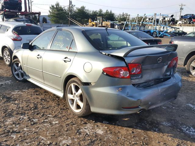 1YVHP80D255M21187 - 2005 MAZDA 6 S TEAL photo 3