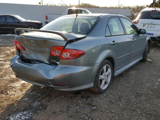 1YVHP80D255M21187 - 2005 MAZDA 6 S TEAL photo 4