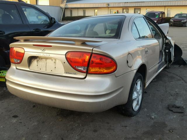 1G3NL52E33C318958 - 2003 OLDSMOBILE ALERO GL GOLD photo 4