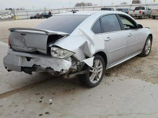 2G1WC5E37C1280390 - 2012 CHEVROLET IMPALA LTZ SILVER photo 4