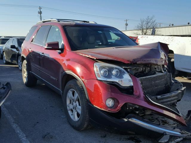 1GKER23778J227924 - 2008 GMC ACADIA SLT RED photo 1