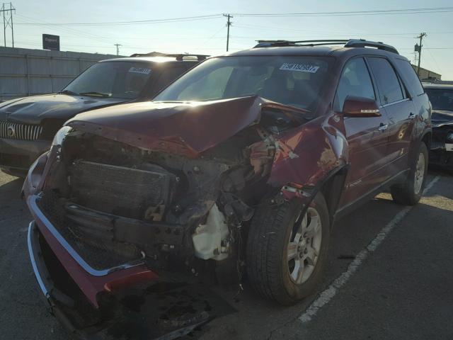 1GKER23778J227924 - 2008 GMC ACADIA SLT RED photo 2