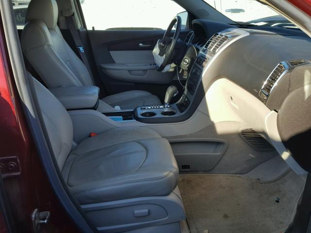 1GKER23778J227924 - 2008 GMC ACADIA SLT RED photo 5