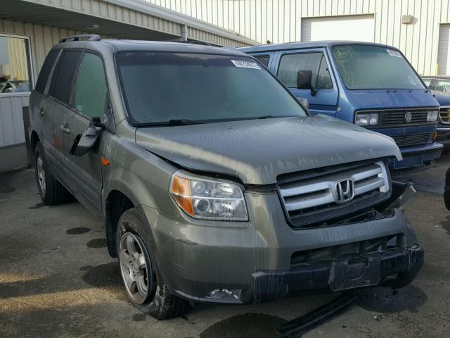 5FNYF28758B018473 - 2008 HONDA PILOT EXL GREEN photo 1