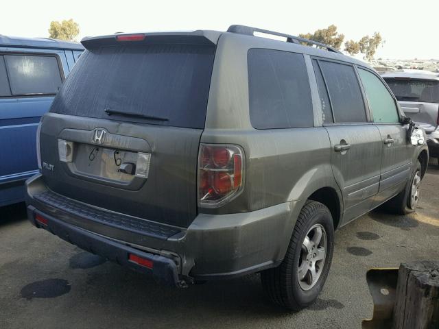 5FNYF28758B018473 - 2008 HONDA PILOT EXL GREEN photo 4