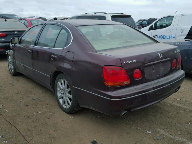 JT8BD69S110150400 - 2001 LEXUS GS 300 MAROON photo 3