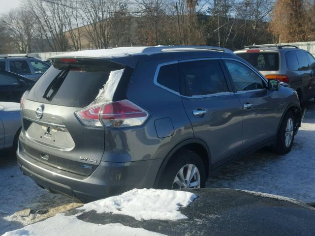 5N1AT2MV5EC773884 - 2014 NISSAN ROGUE S GRAY photo 4