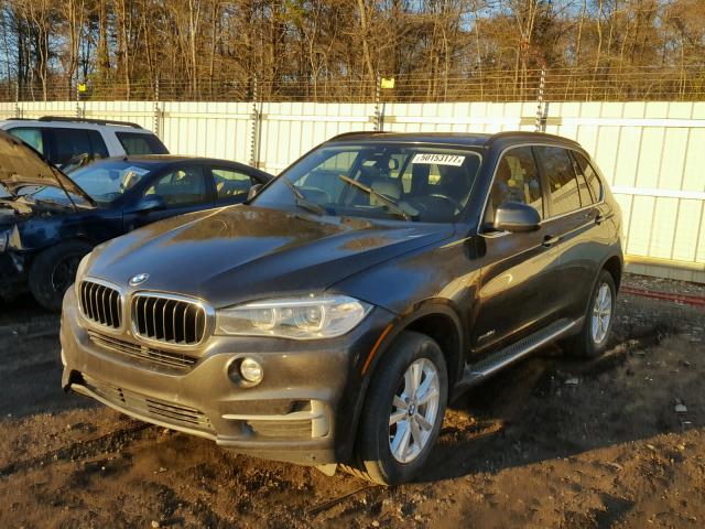 5UXKS4C57F0N11584 - 2015 BMW X5 XDRIVE3 GRAY photo 2