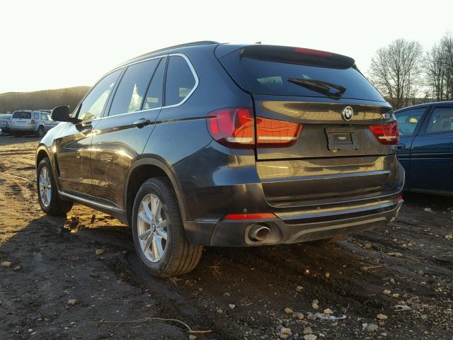 5UXKS4C57F0N11584 - 2015 BMW X5 XDRIVE3 ნაცრისფერი ფოტო 3