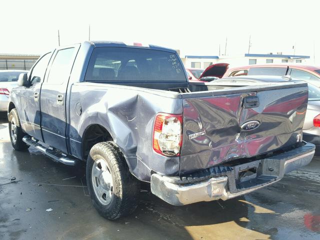 1FTRW12W44KB03476 - 2004 FORD F150 SUPER BLUE photo 3