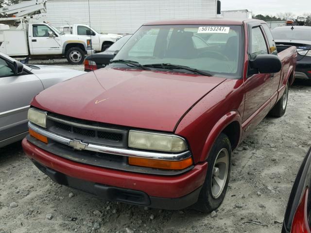 1GCCS19H738281225 - 2003 CHEVROLET S TRUCK S1 RED photo 2