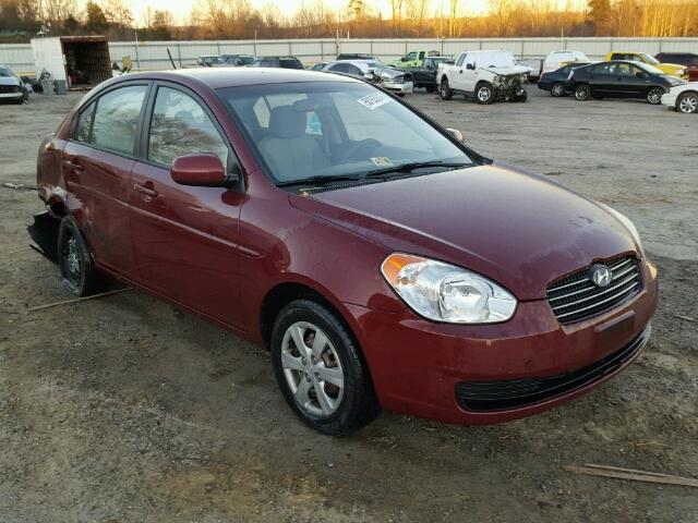 KMHCN4AC2AU494074 - 2010 HYUNDAI ACCENT GLS BURGUNDY photo 1