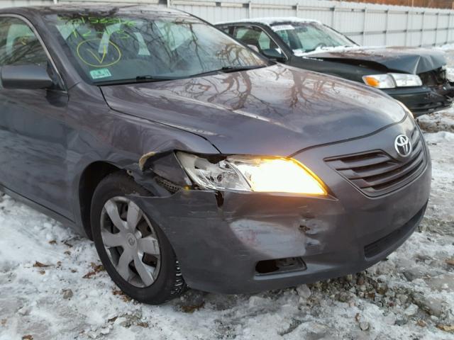 4T1BE46K18U216305 - 2008 TOYOTA CAMRY CE GRAY photo 9