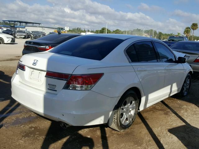 1HGCP2F61CA096124 - 2012 HONDA ACCORD SE WHITE photo 4