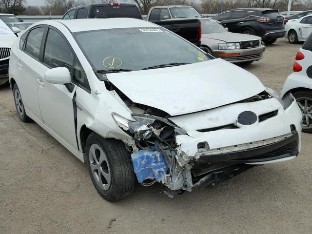 JTDKN3DU3D5547443 - 2013 TOYOTA PRIUS WHITE photo 1