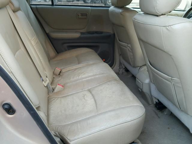 JTEGP21A940005101 - 2004 TOYOTA HIGHLANDER TAN photo 6