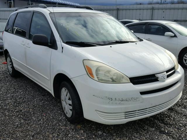 5TDZA23C14S018595 - 2004 TOYOTA SIENNA CE WHITE photo 1