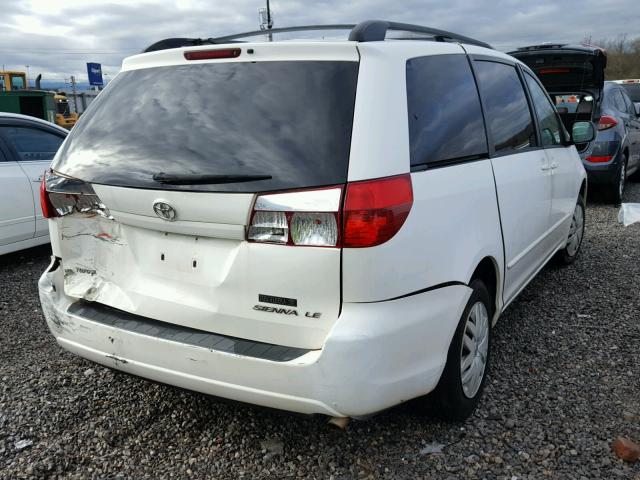 5TDZA23C14S018595 - 2004 TOYOTA SIENNA CE WHITE photo 4