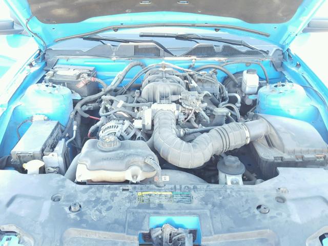 1ZVBP8AN6A5142819 - 2010 FORD MUSTANG BLUE photo 7