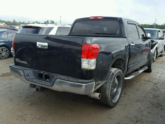 5TFEY5F18BX110445 - 2011 TOYOTA TUNDRA CRE BLACK photo 4