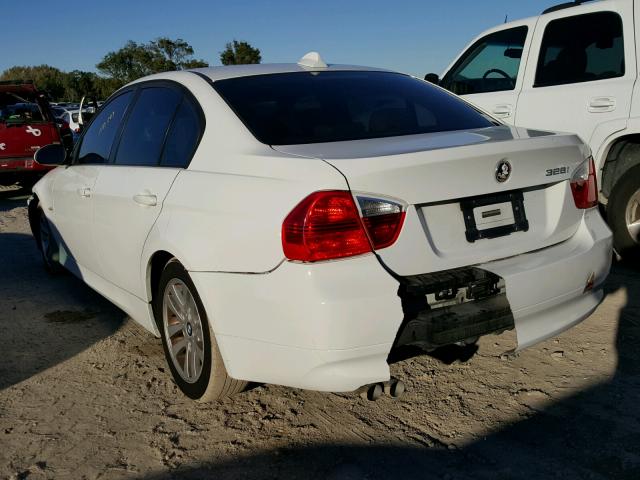 WBAVA37537NL10045 - 2007 BMW 328 I WHITE photo 3