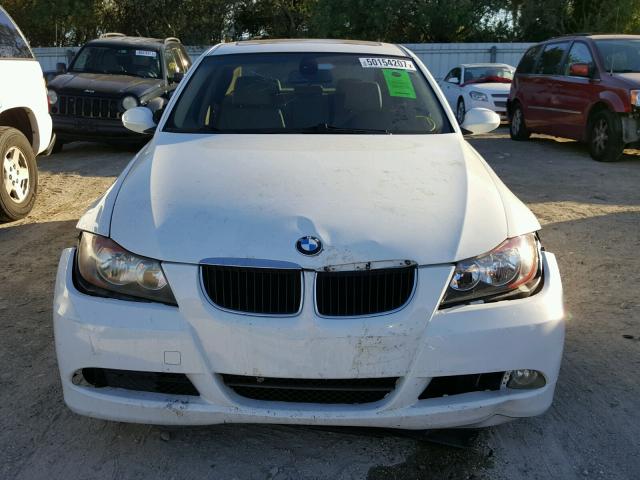 WBAVA37537NL10045 - 2007 BMW 328 I WHITE photo 9