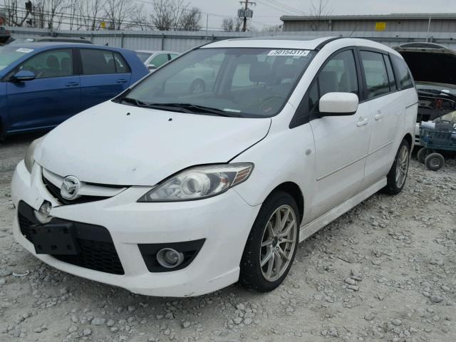 JM1CR293390351364 - 2009 MAZDA 5 WHITE photo 2