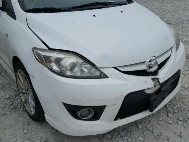 JM1CR293390351364 - 2009 MAZDA 5 WHITE photo 9