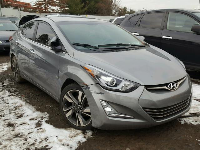 KMHDH4AE0FU381700 - 2015 HYUNDAI ELANTRA SE GRAY photo 1