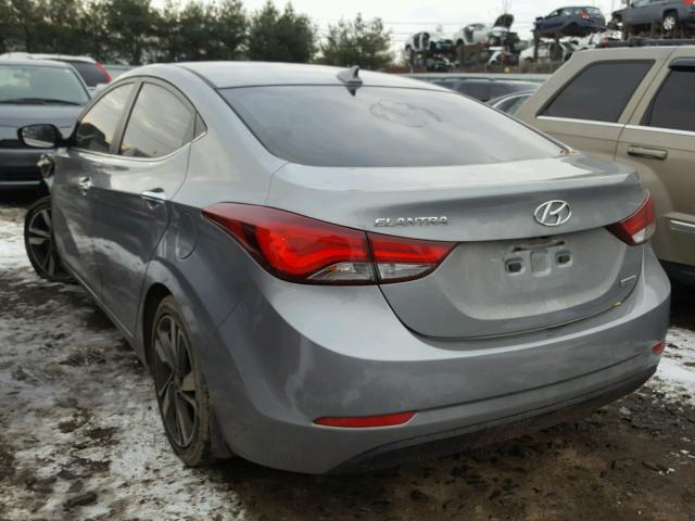 KMHDH4AE0FU381700 - 2015 HYUNDAI ELANTRA SE GRAY photo 3