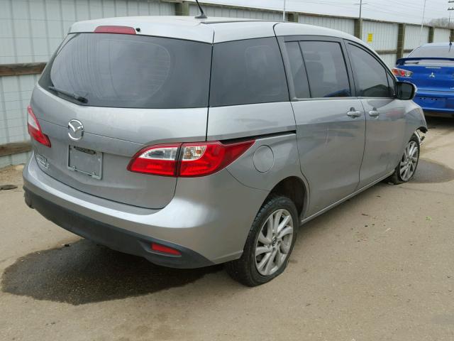 JM1CW2BL5D0149721 - 2013 MAZDA 5 SILVER photo 4