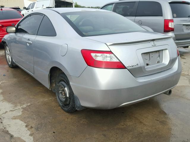 2HGFG11867H554554 - 2007 HONDA CIVIC EX SILVER photo 3