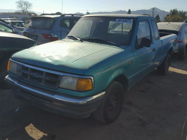 1FTCR14X8PPA58715 - 1993 FORD RANGER SUP TEAL photo 2