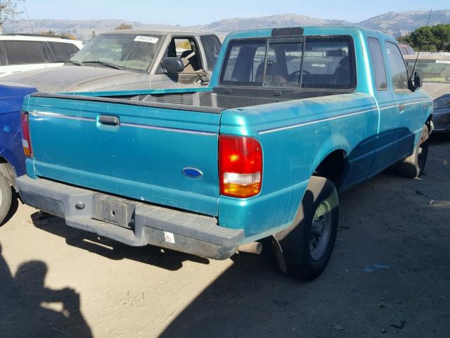 1FTCR14X8PPA58715 - 1993 FORD RANGER SUP TEAL photo 4