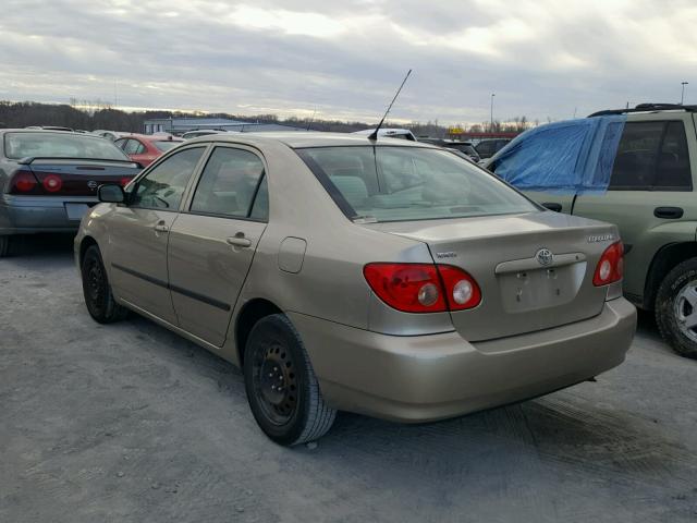 1NXBR32E27Z868508 - 2007 TOYOTA COROLLA CE BEIGE photo 3