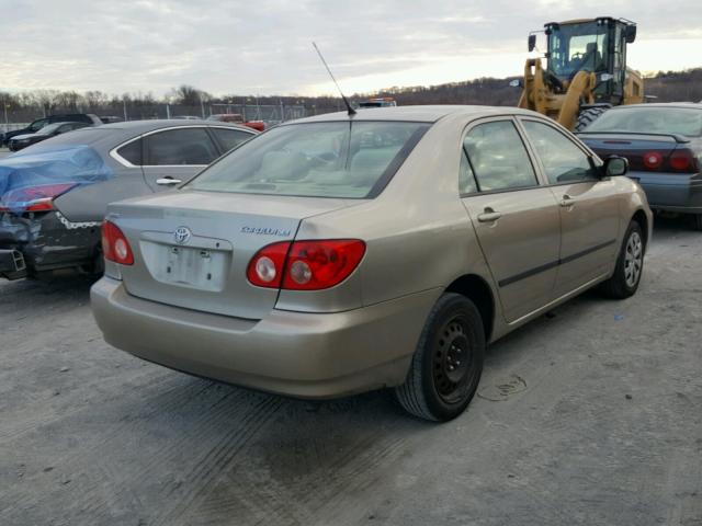 1NXBR32E27Z868508 - 2007 TOYOTA COROLLA CE BEIGE photo 4