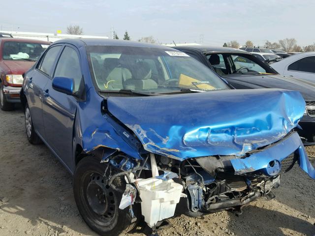 1NXBU4EE6AZ188165 - 2010 TOYOTA COROLLA BA BLUE photo 1