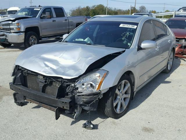 1N4BA41E27C853196 - 2007 NISSAN MAXIMA SE SILVER photo 2