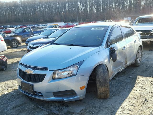 1G1PC5SHXB7297352 - 2011 CHEVROLET CRUZE LS BLUE photo 2